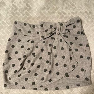 Zara Trafaluc Polka Dot Bow Accent, Size Medium